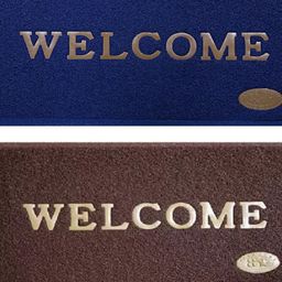 Abhsant 2-Piece Blue & Brown Anti-skid Doormats-image-46