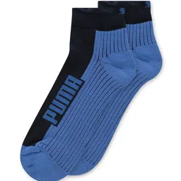 Puma Unisex Pack Of 2 Printed Quarter Ankle Length Cotton Socks image 3