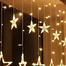 SPARK WORLD Yellow Star Shape String Lights image 2