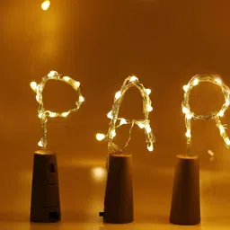 SPARK WORLD Yellow 2 Pieces Rice Shape String Lights image 3
