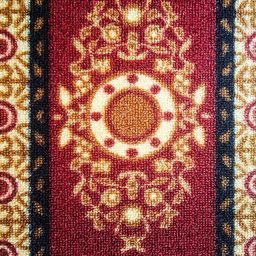 Athom Trendz Set Of 2 Red & Black Patterned Anti Skid Rectangular Door Mats image 5