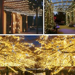 SPARK WORLD Gold Toned 2 Pieces Rice Shaped String Lights image 3