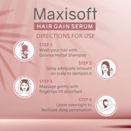 Maxisoft Set of 2 Hair Gain Serum with Active DHT Blocker - 100 ml Each image 4