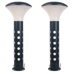 BENE Klasse Bollard Grey & White 2 Pieces Self-Assembly Aluminium Outdoor Lamps-image-33