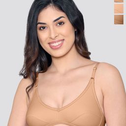 Kalyani Vidhi Pack Of 3 Everyday Half Coverage Non Padded Everyday Bras- All Day Comfort-picture-26