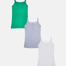 KiddoPanti Girls Pack Of 3 Non-Padded Camisoles-picture-24