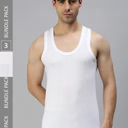 ONN Men Pack Of 3 Anti-odour Anti-Microbial Innerwear Basic Vest-image-7