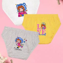 NUSYL Girls Pack Of 3 Printed Cotton Basic Briefs NUGCBRFPO3.0004-image-44