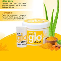 Ozone Set Of 3 Instant Glo Cream Bleach & Activator with Aloe Vera & Turmeric - 43g Each image 2
