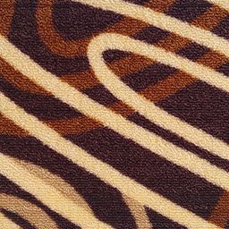 Athom Trendz Set Of 3 Brown & Yellow Patterned Anti Skid Latex Backing Rectangular Door Mats image 4