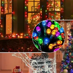 SPARK WORLD Black Rice Shape String Lights image 3