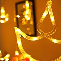 ENORMITY Yellow & White Diya Shape Bulb String Lights image 3