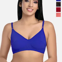 StyFun Pack of 4 Medium Coverage Non Padded Everyday Bras With All Day Comfort-19