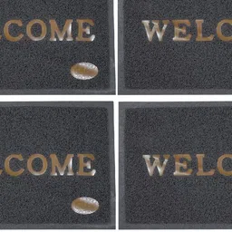 Abhsant 4-Pcs Grey & Beige Rectangular Doormats-image-18