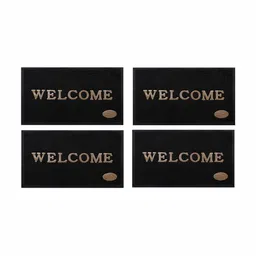 Abhsant 4-Pcs Black Anti Skid Doormats-picture-48