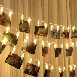 SPARK WORLD Yellow 4 Pieces Rice-Shaped String Lights image 2