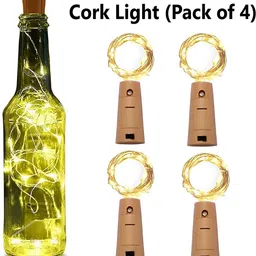 SPARK WORLD Yellow 4 Pieces Rice Shape String Lights image 2