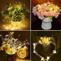 SPARK WORLD Yellow 4 Pieces Rice Shape String Lights image 3