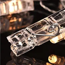 ENORMITY Yellow Photo Clip Shape String Lights image 4