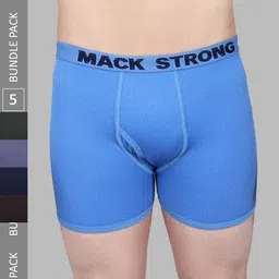 VIMAL JONNEY Men Pack Of 5 Assorted Cotton Trunks-picture-18