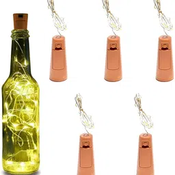 ENORMITY  Yellow Rice Shape String Lights-48