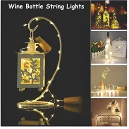 ENORMITY 5-Pcs Yellow Rice Shaped  Cork LED String Lights image 2