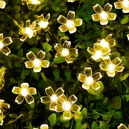 SPARK WORLD Yellow Flower-Shaped String Lights image 3