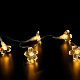 SPARK WORLD Yellow Flower-Shaped String Lights image 5