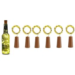SPARK WORLD Yellow Rice Shaped String Lights-41