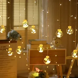 SPARK WORLD Transparent Cylindrical Shape String Lights image 4