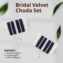 LAVAZZA Set of 66 Crystals Studded Chuda Bangles Set image 4