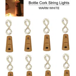 SPARK WORLD Yellow 8 Pieces LED Cork Lights-29