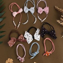 Jewelz Women Set Of 9 Ponytail Holders-image-45