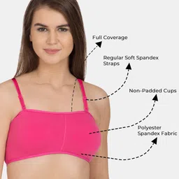 Tweens Pack Of 3 Full Coverage All Day Comfort Low Support Workout Bra image 5