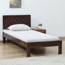 woodsworth from pepperfry Woodway Sheesham Wood Single Bed In Provincial Teak Finish-picture-36