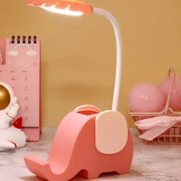Cartoon Elephant Pen Holder with USB Rechargeable Desk Lamp Study Lamp-image-35