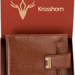 Men Casual Brown Artificial Leather RFID Wallet - Regular Size-image-69