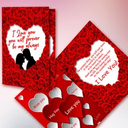 me&you love Card for Your Beloved Wife or Significant Other: My Heart Is Yours Greeting Card-picture-27