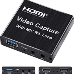 RuhZa HDMI Video Capture with MIC R/L Loop Out USB 2.0 Video Capture Card Phone Game Recording Box Compatible with Live Stream Mic Input HDMI Connector-image-16