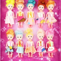 Cute Doll Combo Set - Pack 10 (Colour may vary)-23