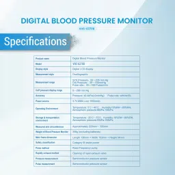 Perfecxa VHS-270B Perfecxa Digital Blood Pressure Monitor, Extra Large LCD Display Bp Monitor image 5