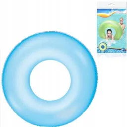 Inflatable (IND*82) Swim Ring 30 inch / 76 cm Swimming Ring Float for Kids Blue Inflatable Swimming Safety Tube-23