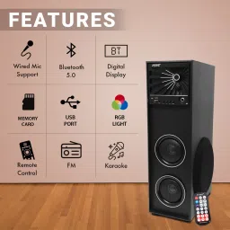 FINE Beta Bluetooth Tower Party Speaker With Usb, Fm, Bluetooth 40 W Bluetooth Tower Speaker image 3