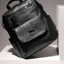 HAUTE SAUCE by Campus Sutra Women Black Backpack-19
