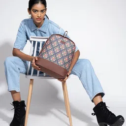 ZOUK Ethnic Motifs Printed Backpack image 1