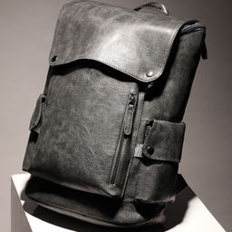French Accent Men Textured Backpack-14