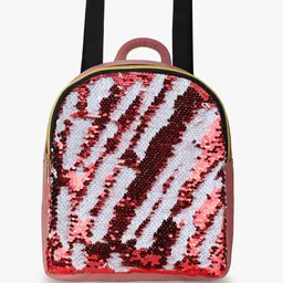 Spice Art Striped Embellished Backpack-image-74
