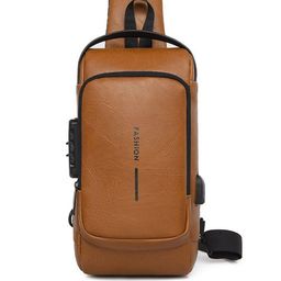 RRK Unisex Contrast Detail Backpack with USB Charging Port-25