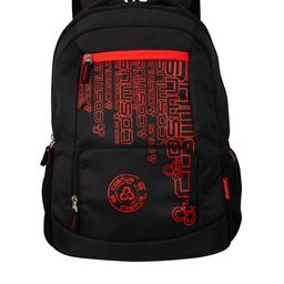 COSMUS Unisex Black & Red Laptop Backpack-8