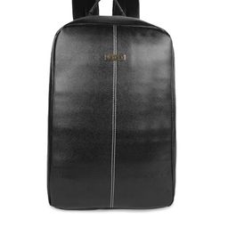 Veneer Unisex Black Backpack with Anti-Theft-58